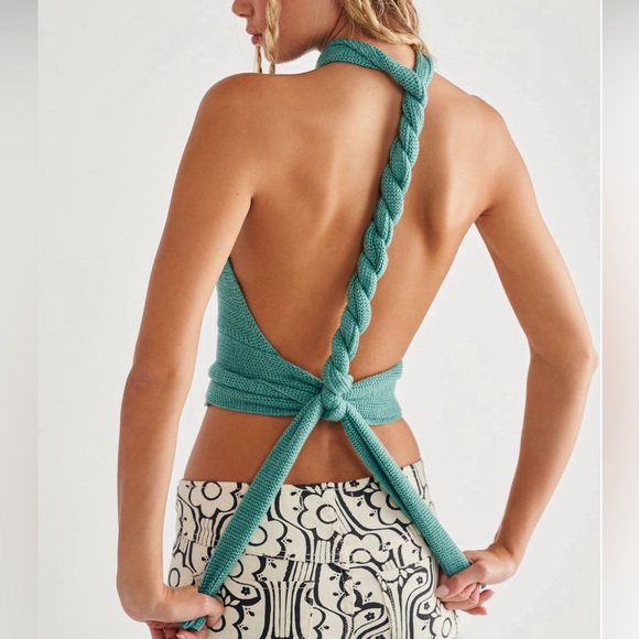 Free People Orchid Convertible Open-Back Sweater Tank - Picture 3 of 4